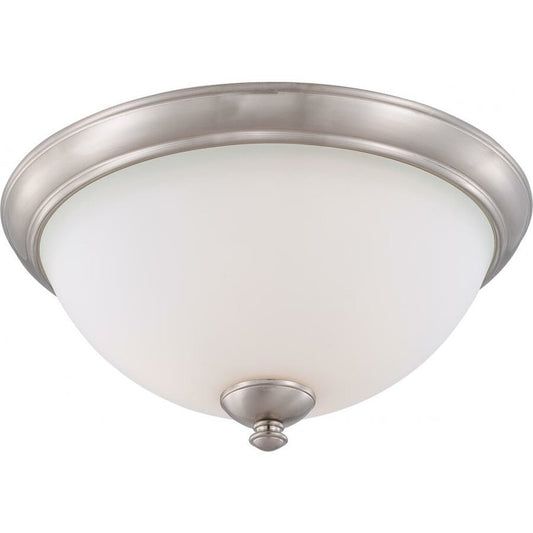 Satco 60-5041 Flush Mount Fixture Patton; 3 Light; Flush with Frosted