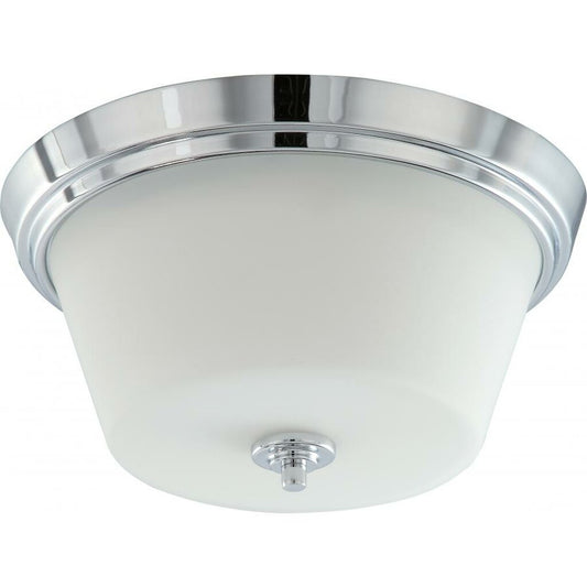 Satco 60-4088 Flush Mount Fixture Bento; 3 Light; Flush with Satin