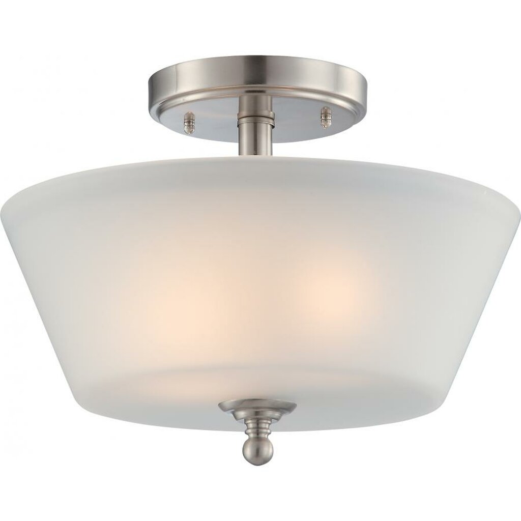 Satco 60-4151 Semi Flush Fixture Surrey; 3 Light; Semi-Flush with