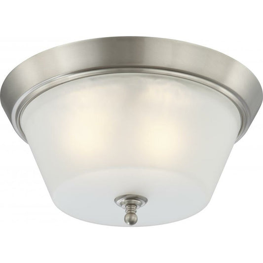 Satco 60-4153 Flush Mount Fixture Surrey; 3 Light; Flush Dome with