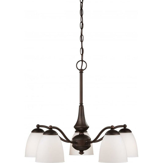 Satco 60-5143 Chandelier Fixture Patton; 5 Light; (Arms Down) with
