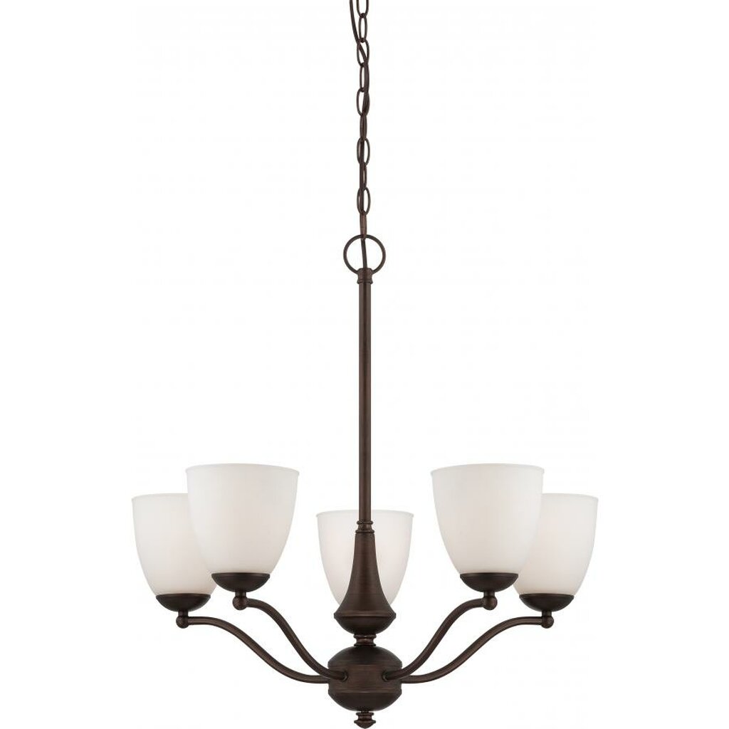 Satco 60-5135 Chandelier Fixture Patton; 5 Light; (Arms Up) with