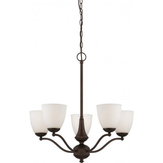 Satco 60-5135 Chandelier Fixture Patton; 5 Light; (Arms Up) with