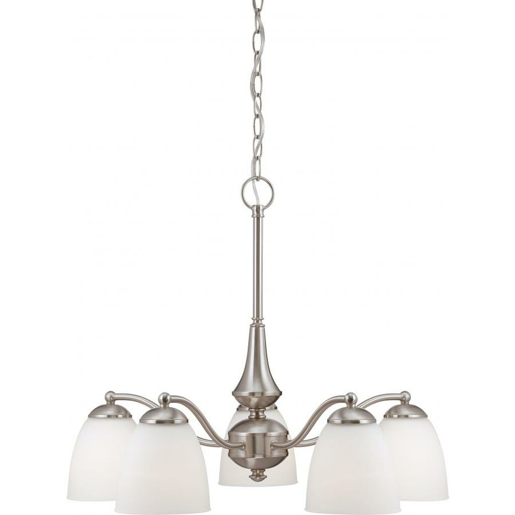 Satco 60-5043 Chandelier Fixture Patton; 5 Light; (Arms Down) with