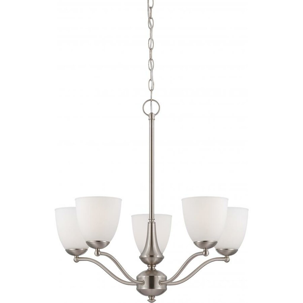 Satco 60-5035 Chandelier Fixture Patton; 5 Light; (Arms Up) with
