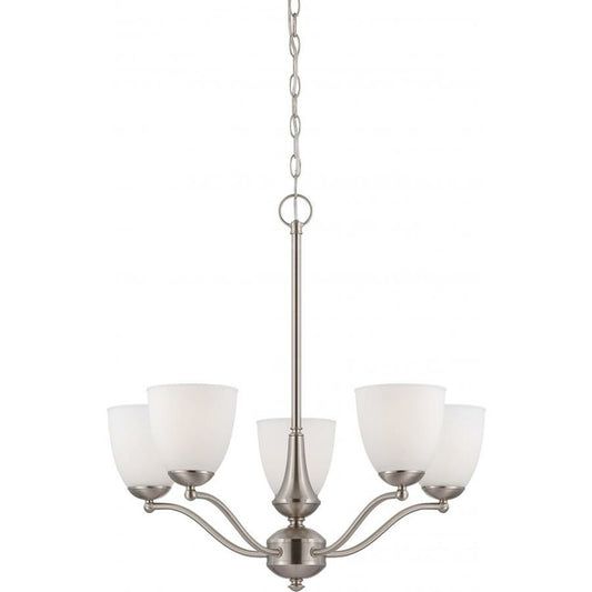 Satco 60-5035 Chandelier Fixture Patton; 5 Light; (Arms Up) with