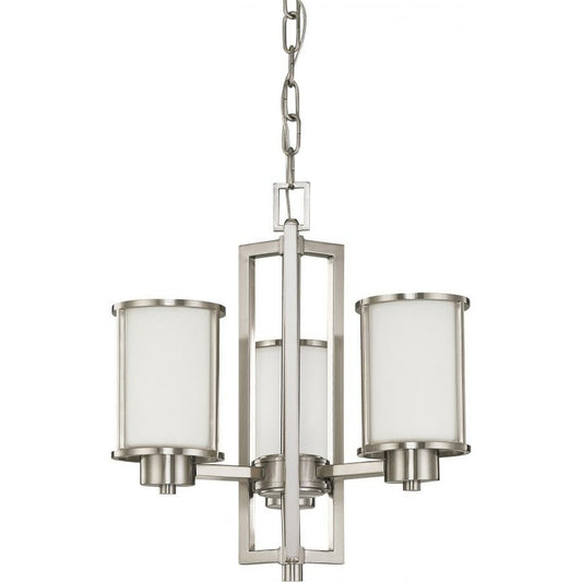 Satco 60-2851 Chandelier Fixture Odeon; 3 Light; (convertible up/down)