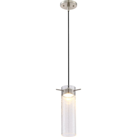 Satco 62-951 12W LED Mini Pendant Fixture Pulse; with Clear Seeded