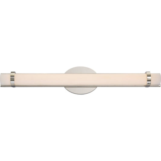 Satco 62-932 26W LED Sconce Fixture Slice; Double Wall Polished Nickel