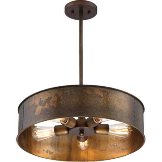Satco 60-5894 Pendant Fixture Kettle; 4 Light; with 60W Vintage Lamps