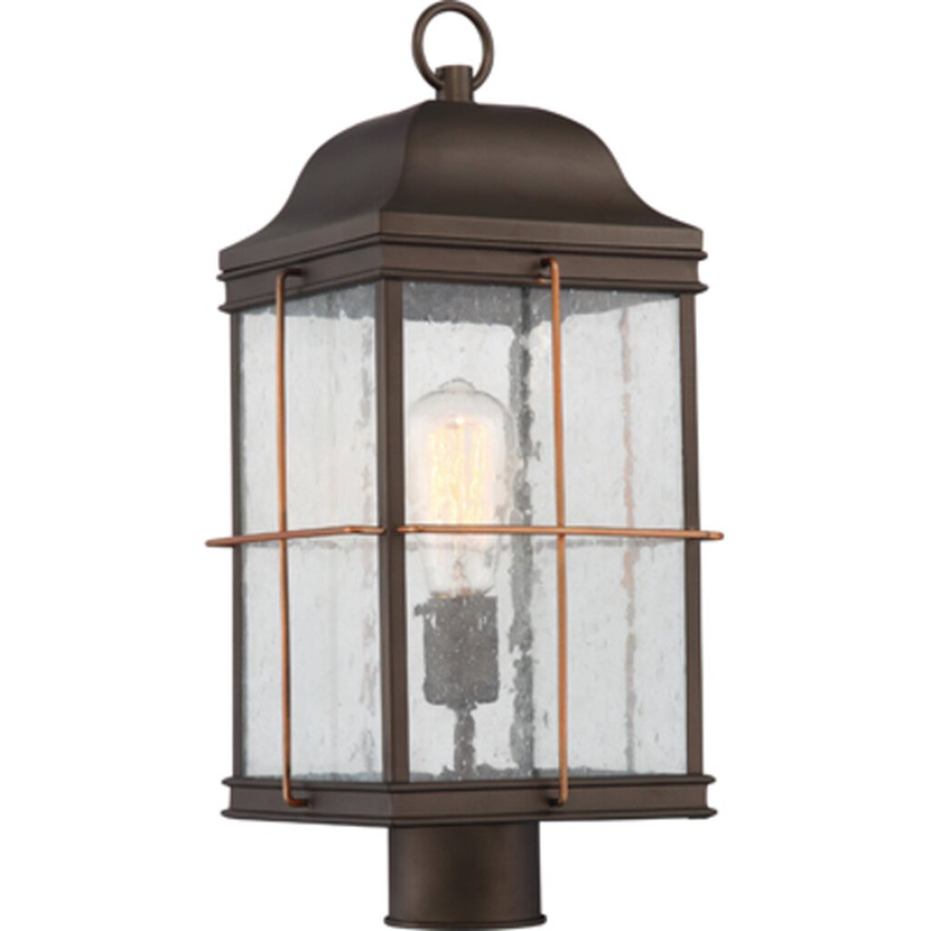 Satco 60-5835 Post Lantern Fixture Howell; 1 Light; Outdoor with 60W