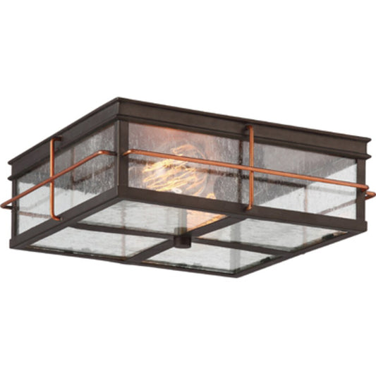 Satco 60-5834 Flush Mount Fixture Howell; 2 Light; Outdoor Flush with