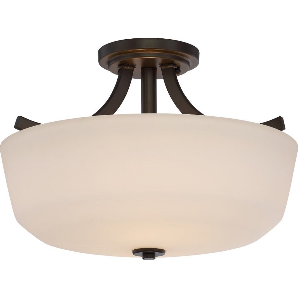 Satco 60-5926 Semi Flush Fixture Laguna; 2 Light; Semi-Flush with