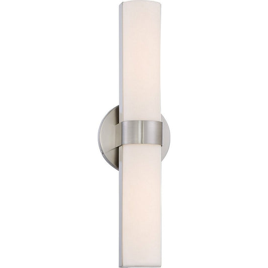 Satco 62-732 20W LED Vanity Fixture Bond; Double 17-1/2 in.; with