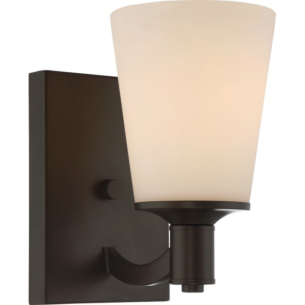 Satco 60-5921 Vanity Fixture Laguna; 1 Light; with White Glass