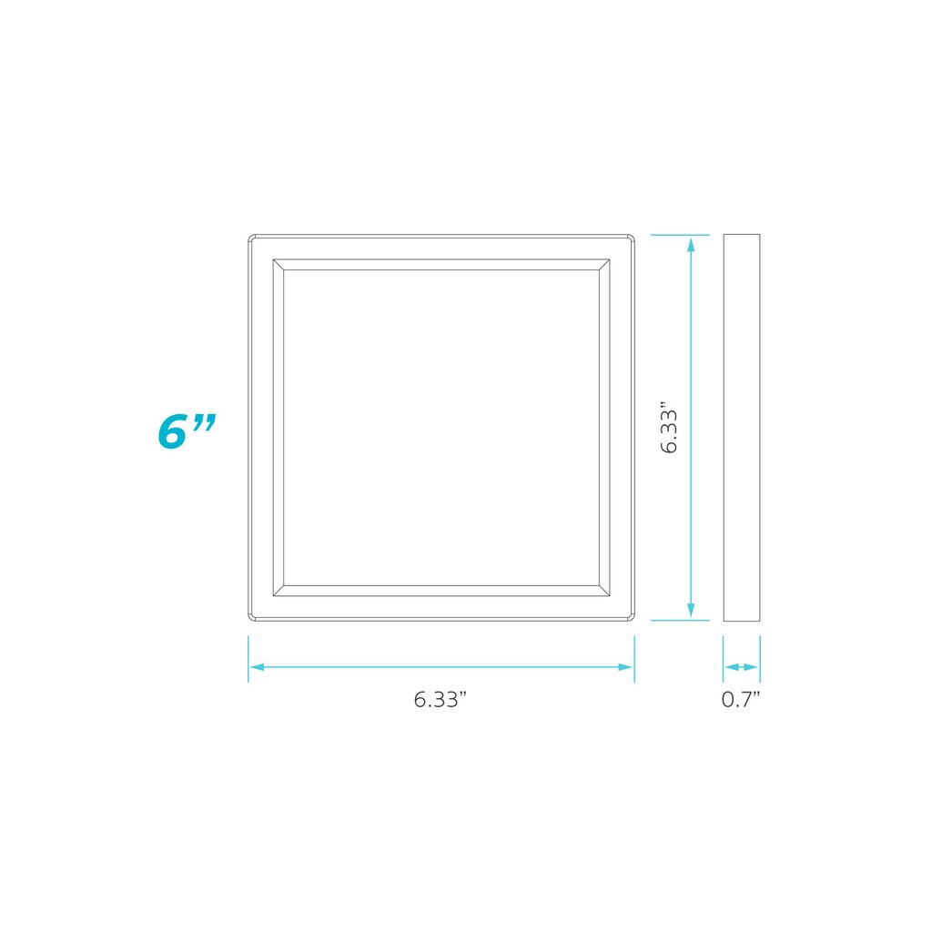 2 pack - Luxrite LR23593 15W LED Slim Dimmable Fixture