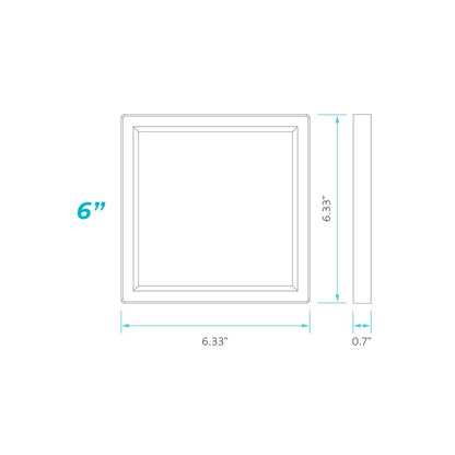 2 pack - Luxrite LR23593 15W LED Slim Dimmable Fixture
