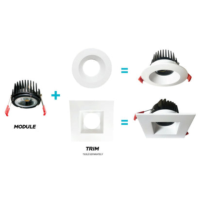 Luxrite LR24950 15W 4" Round LED Downlight Dimmable Fixture