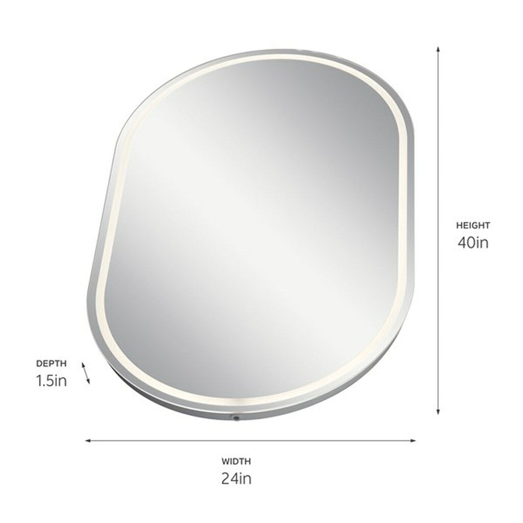 Kichler 86008 40W LED Mirror LED Dimmable Fixture Menillo 38.5" Vanity
