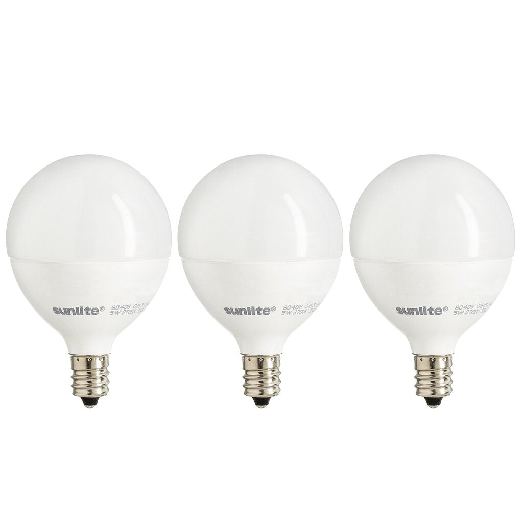 3 pack - Sunlite 40299-SU 7W G16.5 Warm White LED Light Bulb