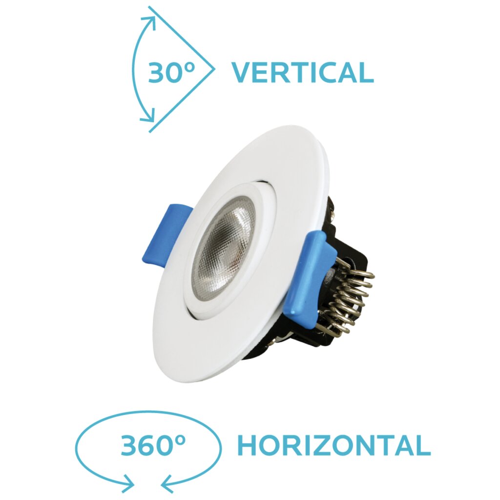 Luxrite LR23236 5W LED Dimmable Fixture 2 in. Adjustable Gimbal