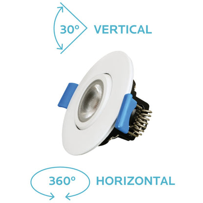 Luxrite LR23236 5W LED Dimmable Fixture 2 in. Adjustable Gimbal