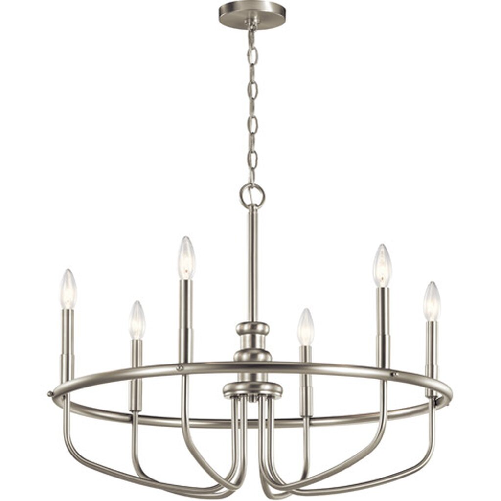 Kichler 52304NI Fixture The Capitol Hill 22in. 6 light chandelier