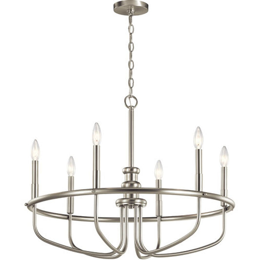 Kichler 52304NI Fixture The Capitol Hill 22in. 6 light chandelier