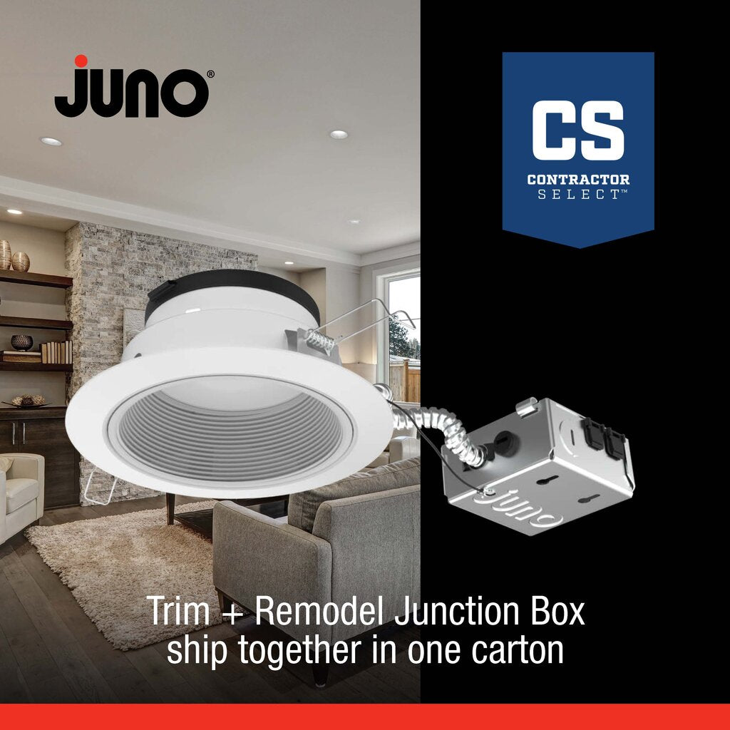 Juno JPDZ6JB RDC1 WWH CP2 M2 Fixture With the Podz 6-inch LED canless