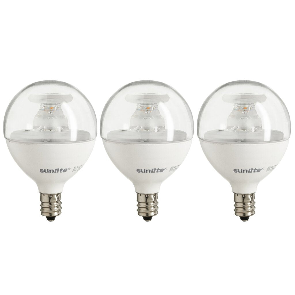 6 pack - Sunlite 40293-SU 5W G16.5 Warm White LED Light Bulb