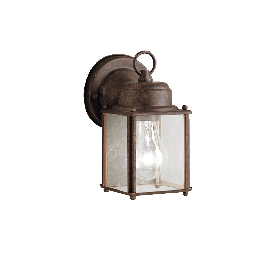 Kichler 9611TZ Fixture The one light New Street Wall Lantern features