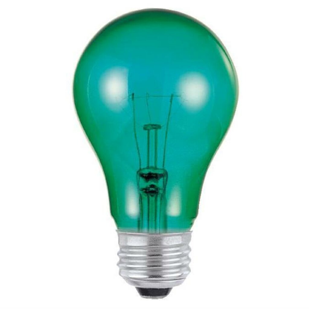 Westinghouse 0344400 25W A19 Green Incandescent Light Bulb