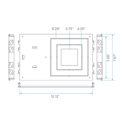 Luxrite LR41005 Fixture MPS-UNV-2.5/4/6 MOUNTING PLATE