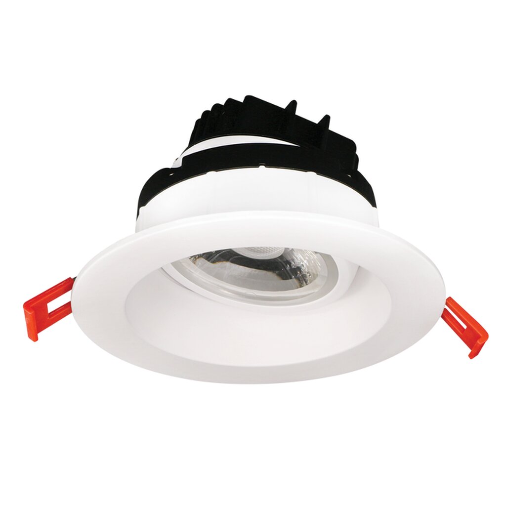 Luxrite LR23269 12W LED Gimbal Dimmable Fixture LED12W/RDL4/GB/5CCT/FL