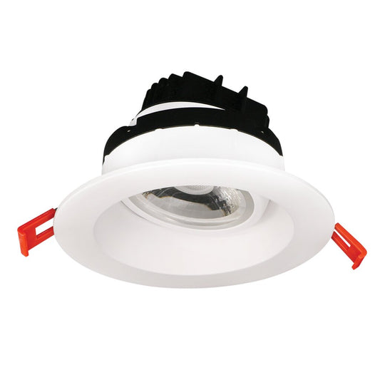 Luxrite LR23269 12W LED Gimbal Dimmable Fixture LED12W/RDL4/GB/5CCT/FL