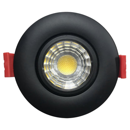 Luxrite LR23221 8W LED Gimbal Dimmable Fixture LED8W/DL3/GB/5CCT/RD/BK