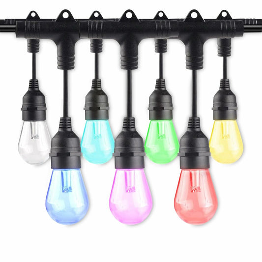 Bulbrite 814361 16W LED String Light Dimmable Fixture Solana 36-foot