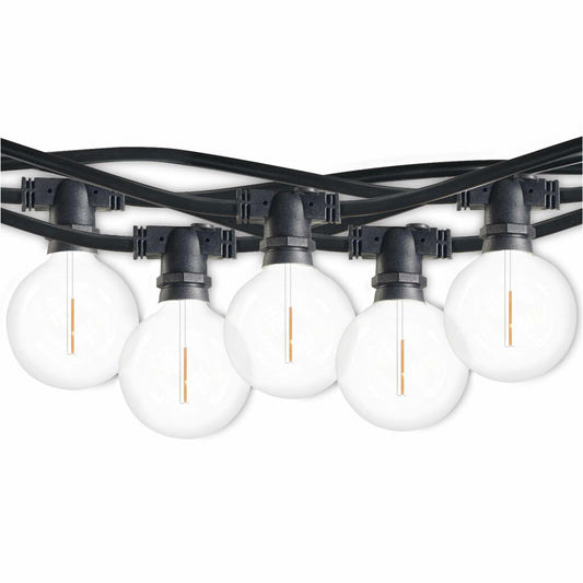 Bulbrite 812123 0.7W LED String Light Fixture 14-foot Kit with Clear
