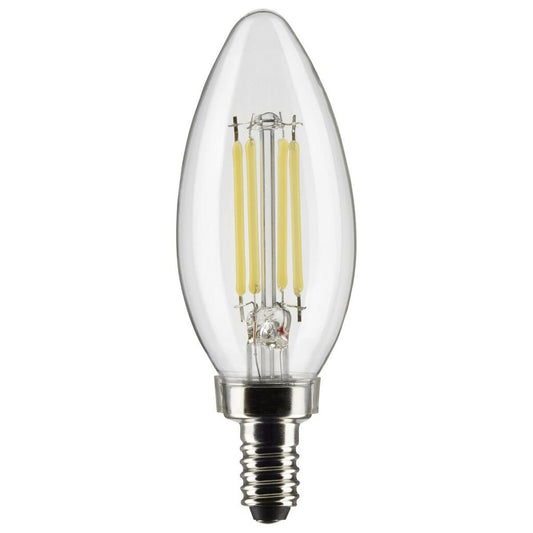 6 pack - Satco S21273 5.5W B11 Warm White LED Light Bulb