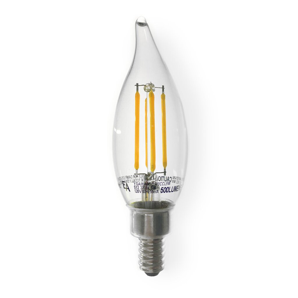 EmeryAllen EA-C10-5.0W-3090-D 5W C10 LED Light Bulb