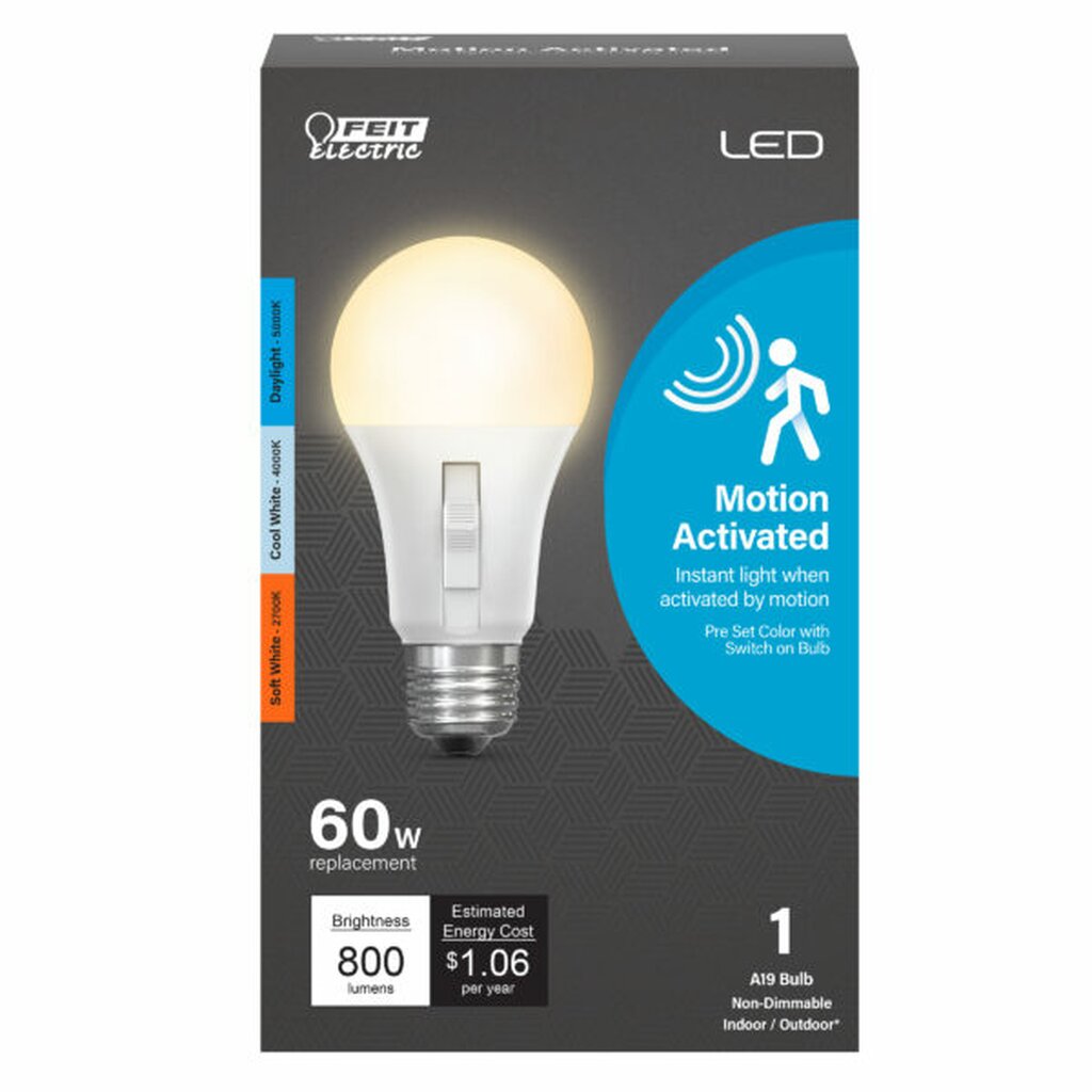 Feit Electric OM60/3CCTCA/MM/LEDI 8.8W A19 CCT LED Light Bulb