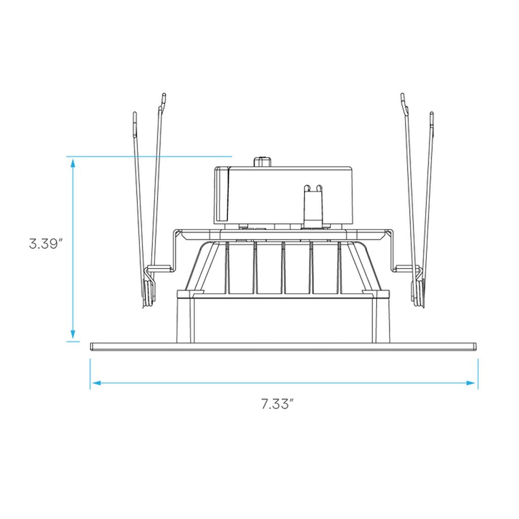 Luxrite LR23789 14W 5/6" Square LED Downlight Fixture