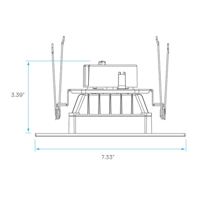 Luxrite LR23789 14W 5/6" Square LED Downlight Fixture