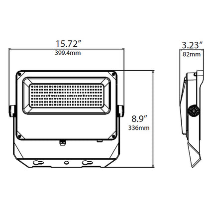 LED One LOC-MUFL-150W50KD, 150W LED Flood Light Dimmable Fixture