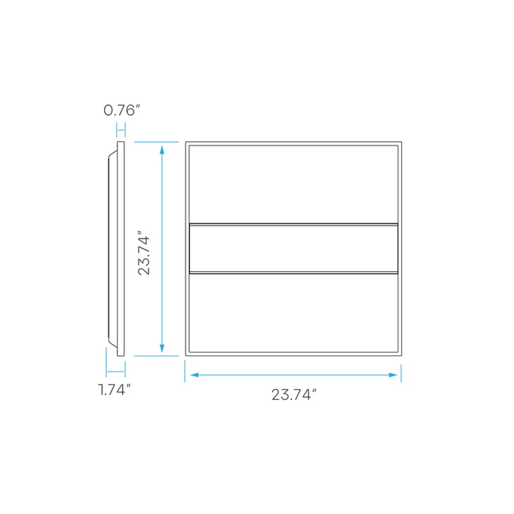 Luxrite LR25705 25W/30W/35W LED Designer Panel Flat Panel Dimmable
