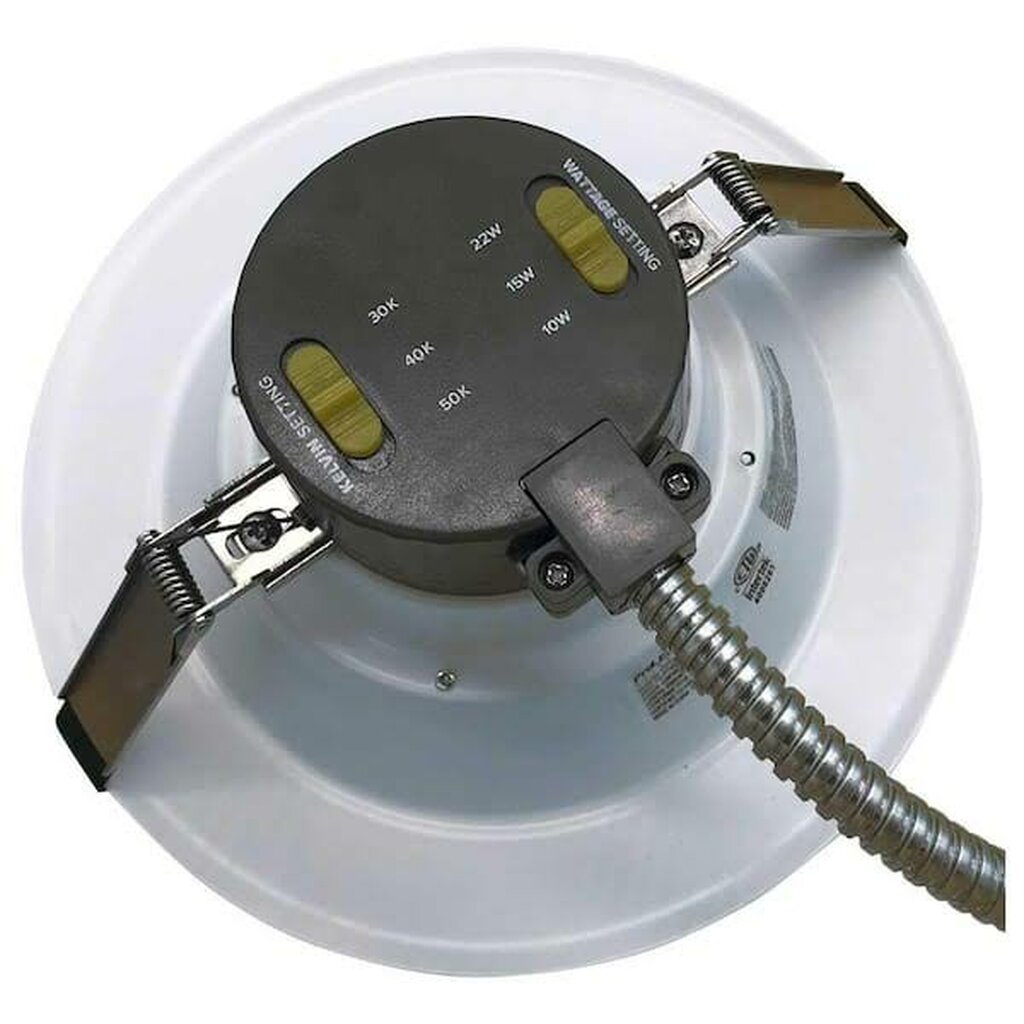 Halco 82985 10W/15W/22W LED Dimmable Fixture 6in Field Selectable