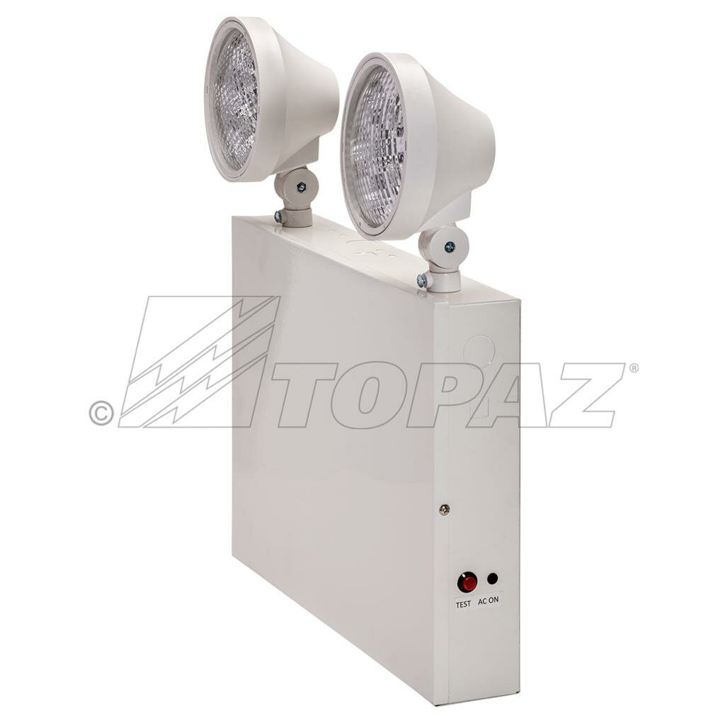 3 pack - Topaz EL2/LED/WH-NYC 2W LED Emergency Fixture 2-Head Light