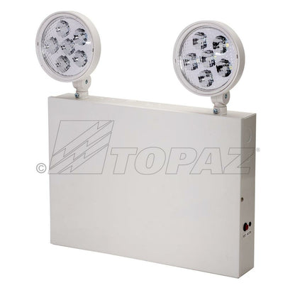 3 pack - Topaz EL2/LED/WH-NYC 2W LED Emergency Fixture 2-Head Light