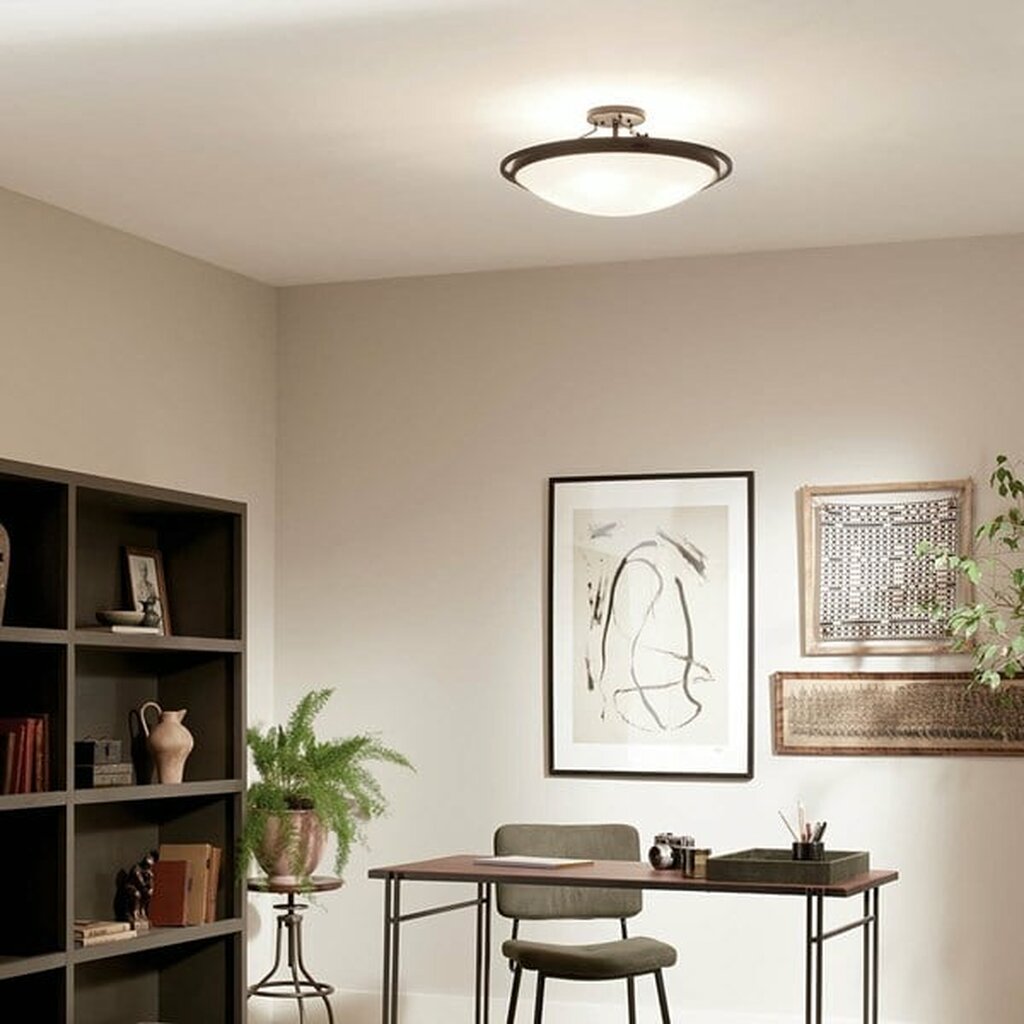 Kichler 42025BK Fixture Semi Flush 4Lt Close-to-Ceiling