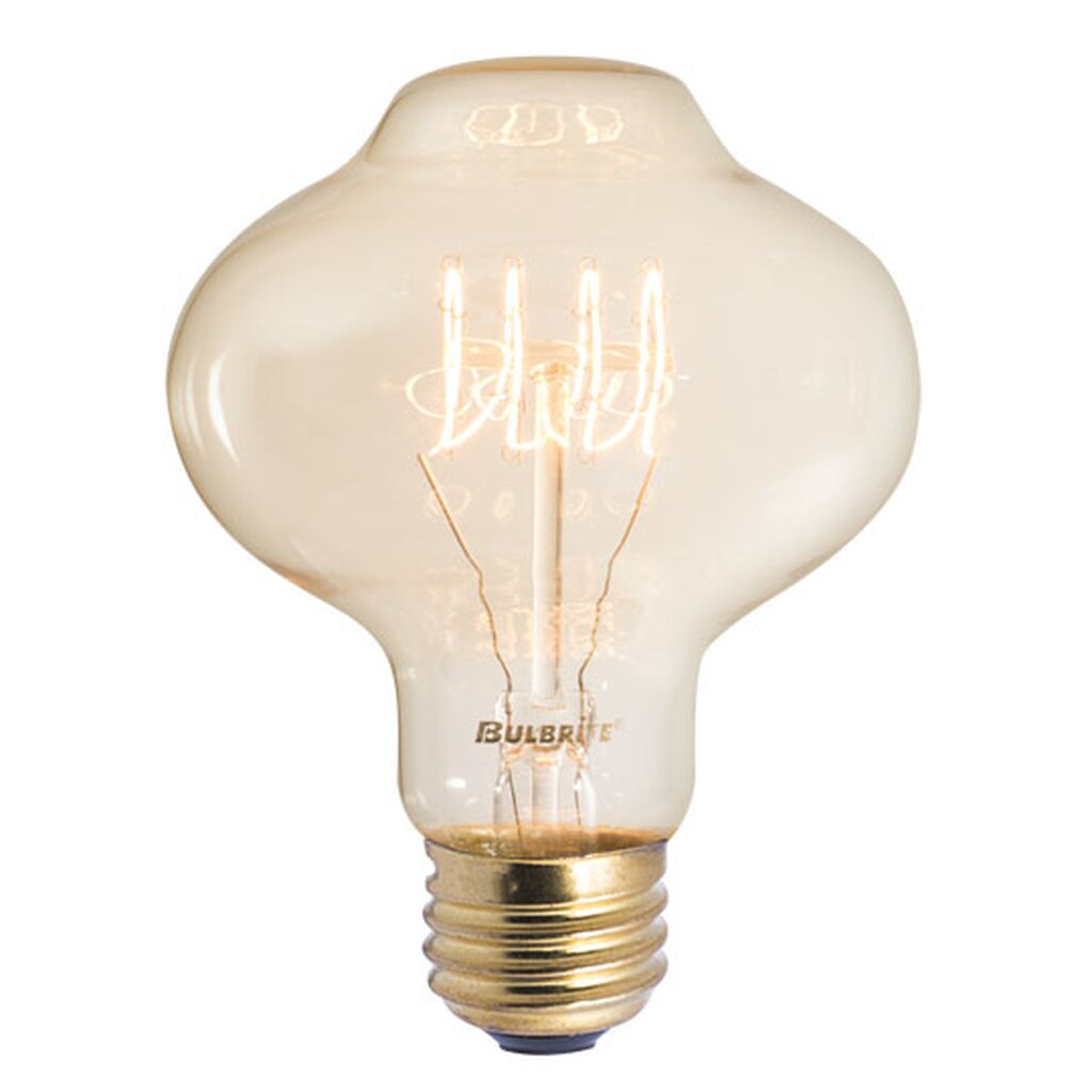 4 pack - Bulbrite 861230 (132521) 40W BT27 Amber Incandescent